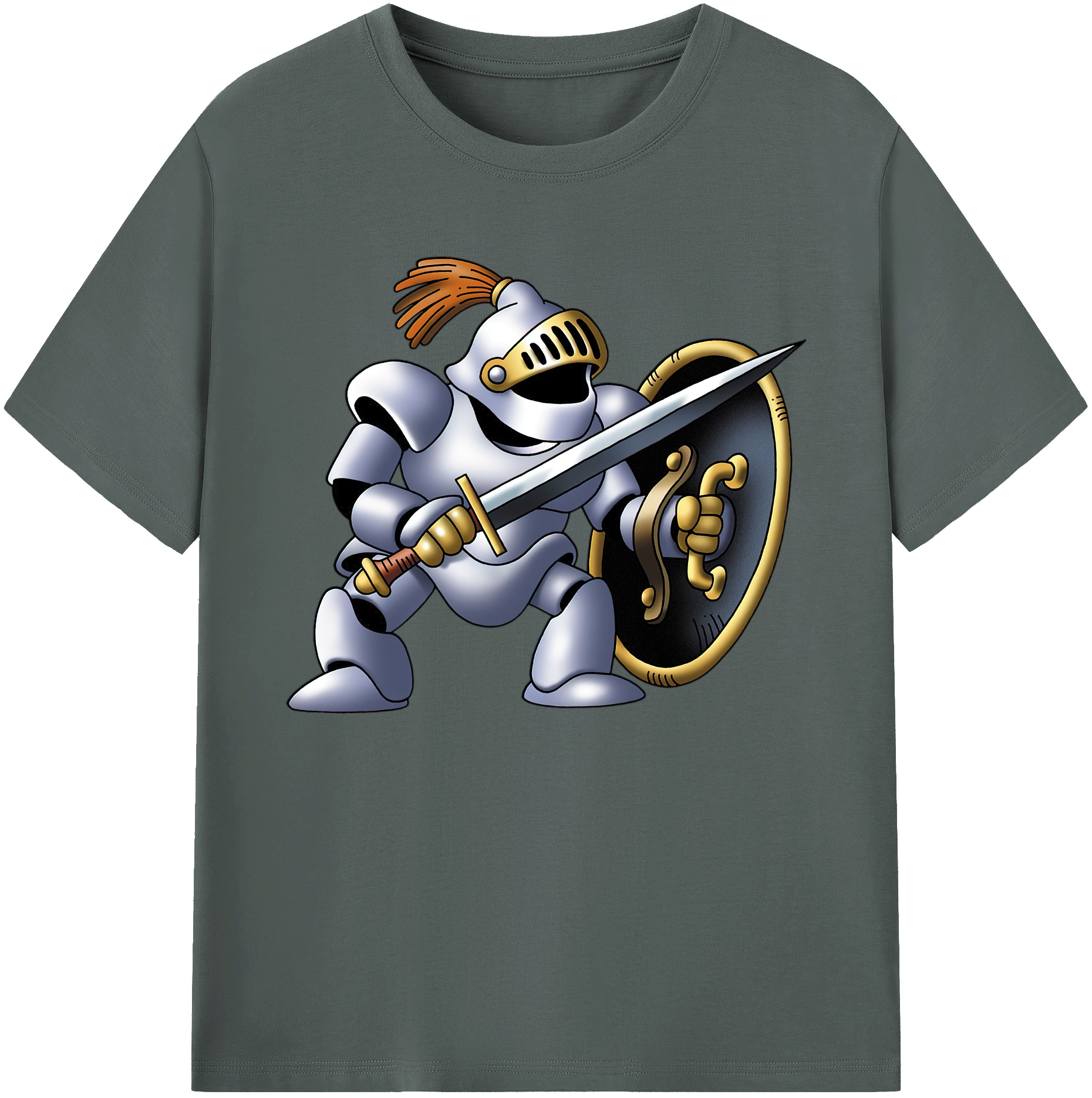 （画像用） ドラゴンクエスト Doragon Kuesuto Dragon Quest 綿100％ メンズ半袖Tシャツ｜肌触りやわらか＆通気性